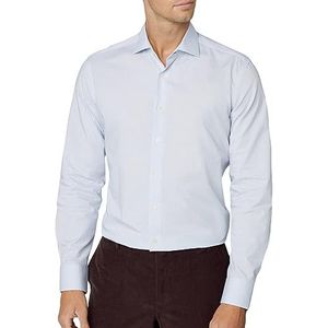Hackett London Heren Two Col Graph Check Shirt, Wit (wit/blauw), XXL