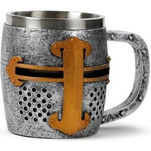 Puckator Decoratieve kruik - middeleeuwse ridder - goud en zilver
