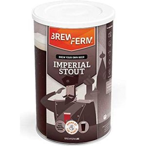 Brewferm - Bierkit Imperial Stout - Bierbrouwset om zelf te brouwen - 9 liter - Een krachtige, smaakvolle stout