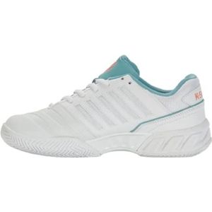 K-Swiss Performance Vrouwen Bigshot Light 4 Tennis Schoen, Wit/Nijl Blauw/Woestijn Bloem, 4 UK, Witte Nijl Blauwe Woestijnbloem, 37 EU