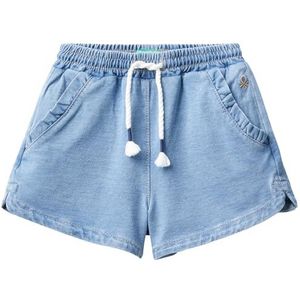 United Colors of Benetton Bermuda 4BAYG900R Shorts, lichtblauw denim 902, XS meisjes, lichtblauw denim 902, 4 Jaar