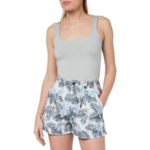 Pinko Deltaplano Shorts Gabardina St Shorts voor dames, Ie4_mult.grijs/lichtblauw, 46 NL