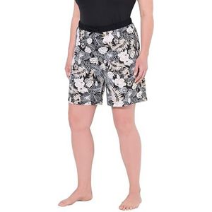 Ulla Popken - Pyjamabroek - Blauw / Zwart / Wit - 2 Pack