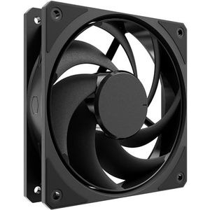 Cooler Master Mobius 120 Black Edition behuizingsventilator - Ring Blade-design (PWM), ultraduurzaam Loop Dynamic Bearing (max. 63,1 CFM, 2,69 mmH2O, 22,6 dBA), afgeschuind Air-Focus frame - Zwart