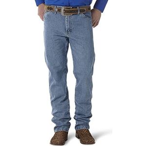 Wrangler Heren originele fit jeans, Donkere steen, Eén maat, Steenwas, 32W / 32L