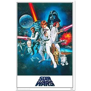 Officiële Star Wars Classic Star Wars Poster - 91 x 61,5 cm - opgerold - coole posters - kunstposter - posters en prints - wandposters