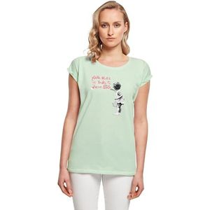 MC Ladies Dames Tops Dream Big T-shirt, Loose Fit, 100% Katoen, L, Neo Mint, L