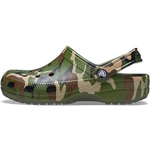 crocs Classic Printed Camo Clog Army Green/Multi Croslite