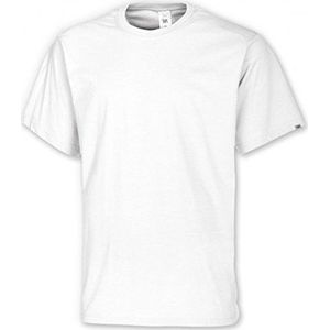 BP 1621-171-21-3XL Unisex T-shirt, 1/2 mouwen, ronde hals, lengte 70 cm, 180,00 g/m2 stofmengsel, wit, 3XL