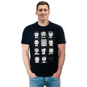 copa T-shirt met ronde hals voor heren, XL, zwart