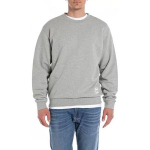 Replay Sweatshirt voor heren, regular fit, M08 Light Grey Melange, 3XL