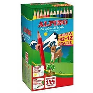 Alpino C0131144 potloden, meerkleurig, 144 stuks
