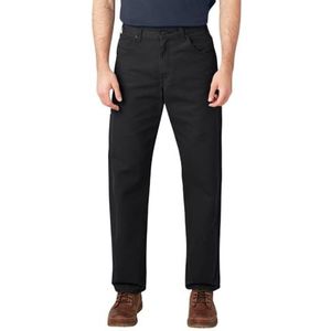 Dickies Heren Relaxed Fit Straight Leg Duck Carpenter Jean, Zwart, 50W / 30L