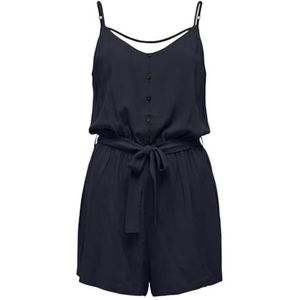ONLY Dames Onlnova Life Meyer Playsuit Solid Ptm, night sky, 32