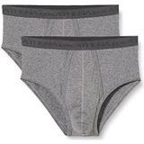 ATHENA - Set van 2 Slips - Mêleegrijs - Katoen