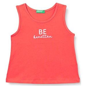 United Colors of Benetton Tanktop 3I1XGH00K tanktop, rood koraal 01N, XS meisje, Koraalrood 01N