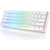 GK61 - Mechanisch Gaming-toetsenbord - Multi Color RGB Verlichte LED - Bedraad - Programmeerbaar - 61 toetsen
