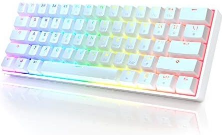 GK61 - Mechanisch Gaming-toetsenbord - Multi Color RGB Verlichte LED - Bedraad - Programmeerbaar - 61 toetsen
