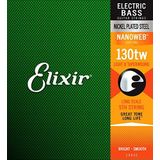 Elixir® Strings losse vernikkelde stalen snaar voor basgitaar met NANOWEB®-Coating, lange nek, licht B taperwound (.130)