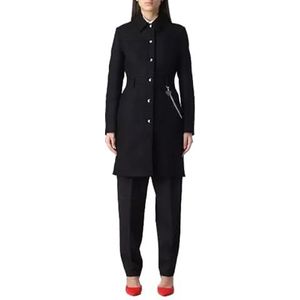 Love Moschino Dames Long 5 Pocket Coat, Zwart, 44