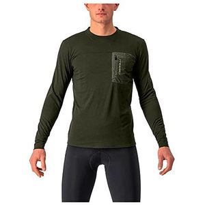 CASTELLI Unltd Merino Ls Sweatshirt voor heren, Militair Groen, XS