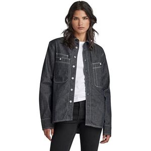 G-STAR RAW Heren Nimes Regular Longsleeve Shirt, Blauw (Stay Raw Denim D306-D926), L, Blauw (Stay Raw Denim D306-d926), L
