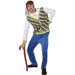 Old Man Costume, Top, Trousers, Cane & Hat, (M)