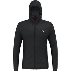 Salewa - Sella Crevasse - Fleecevest - Zwart - Capuchon
