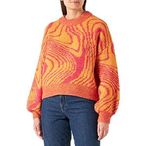 PIECES Dames Pcmara Ls O-Neck Knit Bc Pullover, apricot, S