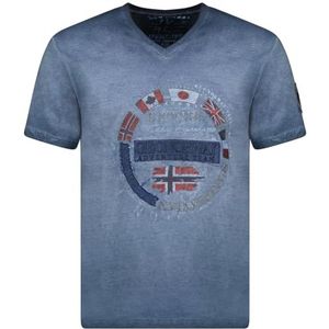 Geographical Norway - Heren T-shirt, Marineblauw, S