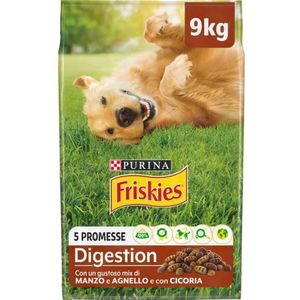 Purina Friskies Digestion Hondenkroketten met rundvlees, lam en cichorei, 9 kg
