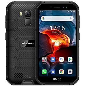 Ulefone Armor X7 PRO (2020), Android 10 outdoor smartphone zonder contract, Quad-Core 4 GB + 32 GB, IP68 robuuste mobiele telefoon 13 MP onderwaterfotografie, 4000 mAh batterij, NFC/Dual SIM/gezicht ontgrendeling zwart