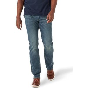 Lee Performance Series Extreme Motion Straight Fit Tapered Leg Jean Jeans voor heren, Mayday, 42W x 28L