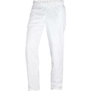 BP 1645-400-21-XSn Uniseks broek, met elastiek in de taille, 215,00 g/m² stofmix, wit, XS