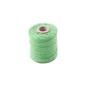 Katoenen touw, 1 mm, 65 m, 50 g, lichtgroen