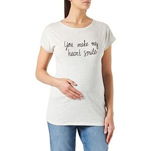 Noppies Maternity T-shirt voor dames met korte mouwen, turtledove-P772, L