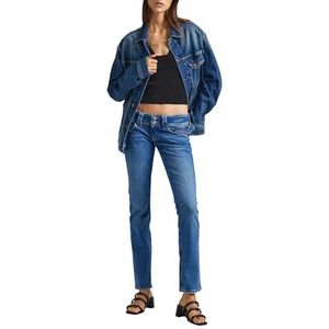 Pepe Jeans Slim Jeans voor dames Lw, Blauw (Denim-vs3), 32W / 30L
