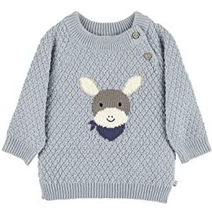 Sterntaler Babyjongens gebreide trui ezel Emmi shirt, lichtblauw, 80 cm