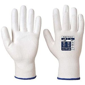 Portwest A620 Snijbestendige PU Palm Handschoen, Normaal, Grootte S, Wit