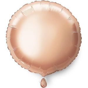 Ronde folie-luchtballon, 45 cm, roségoud.
