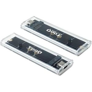 Blendend Externe M.2 NGFF/NVMe USB 3.1 Gen 2 USB-C RGB Box, ideaal voor opslag en snelle gegevensoverdracht.