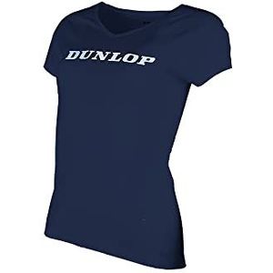 Dunlop Essentials Dames Tee Tennis Shirt, Navy, L, navy, L