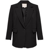 CARLANA-Berry L/S OVS Blazer TLR NOOS, zwart, 48/Grote Maten