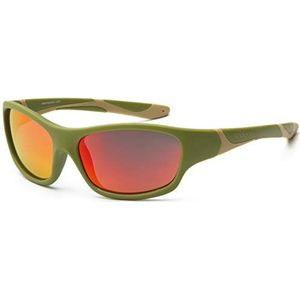 KOOLSUN - Sport - kinder zonnebril - Olijf Taos Taupe - 6-12 jaar - UV400 - Categorie 3