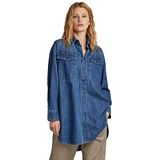 G-STAR RAW Oversized damesshirt, blauw (Faded Harbor D252-D331), XXS