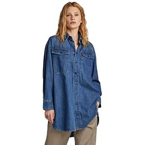 G-STAR RAW Oversized shirts voor dames, blauw (Faded Harbor D22588-d252-d331), XS