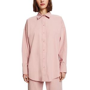 ESPRIT Overhemd van katoen-popeline, Old pink., XS