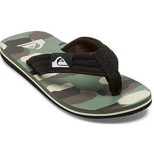 Quiksilver Molokai Layback sandaal, zwart/bruin/groen, 29 EU, Black Brown Green, 29 EU