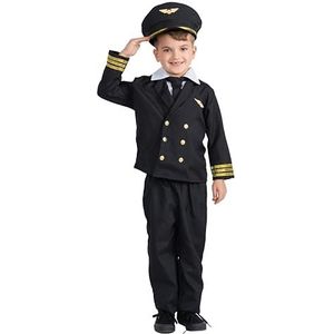 Dress Up America Pilotenkostuum voor jongens en meisjes - Kapitein uniform luchtvaartmaatschappij voor kinderen - Rollenspel aankleden voor kinderen