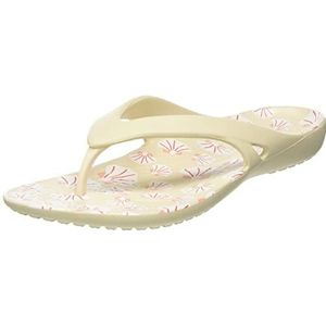 Crocs Kadee II Flip W Teenslipper dames,Winter Wit Multi,34/35 EU